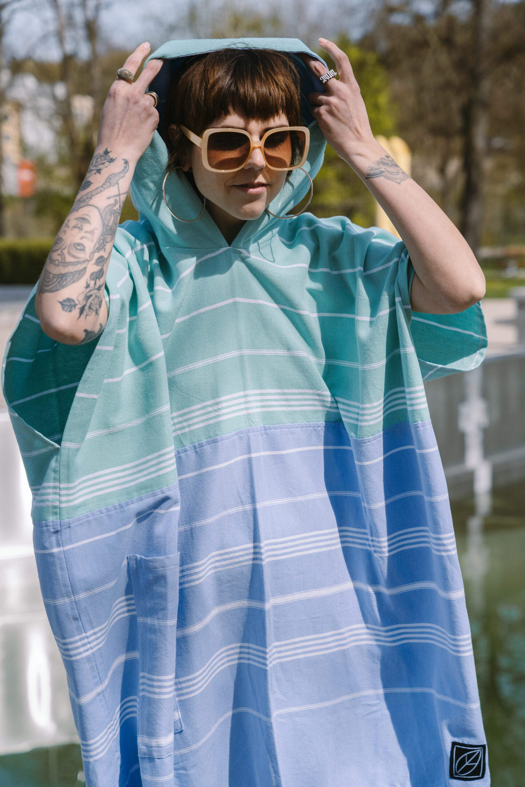 Poncho Double Midi „Lakeside“ – Bild 4