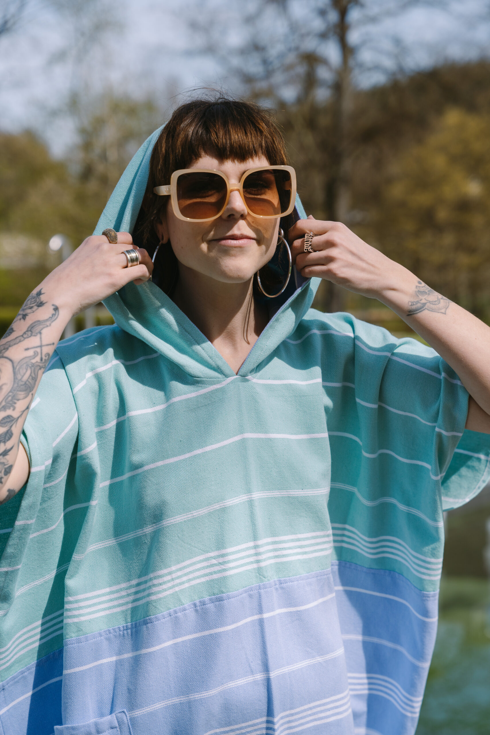 Poncho Double Midi „Lakeside“